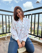 Whimsical Floral shirt