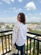 Whimsical Floral shirt