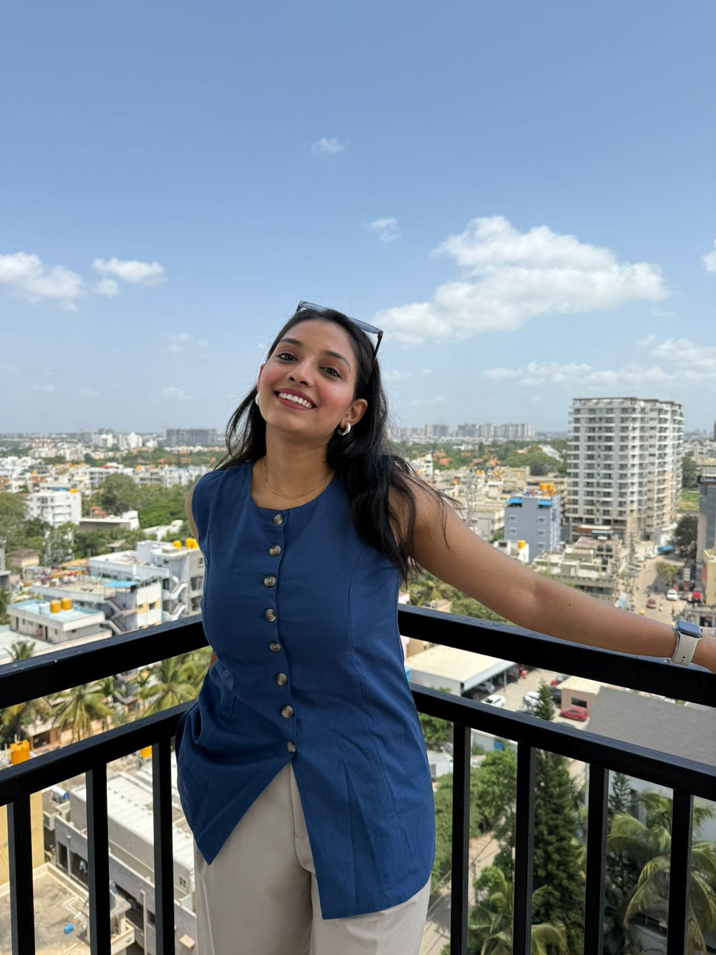 Sapphire Stem Waiscoat